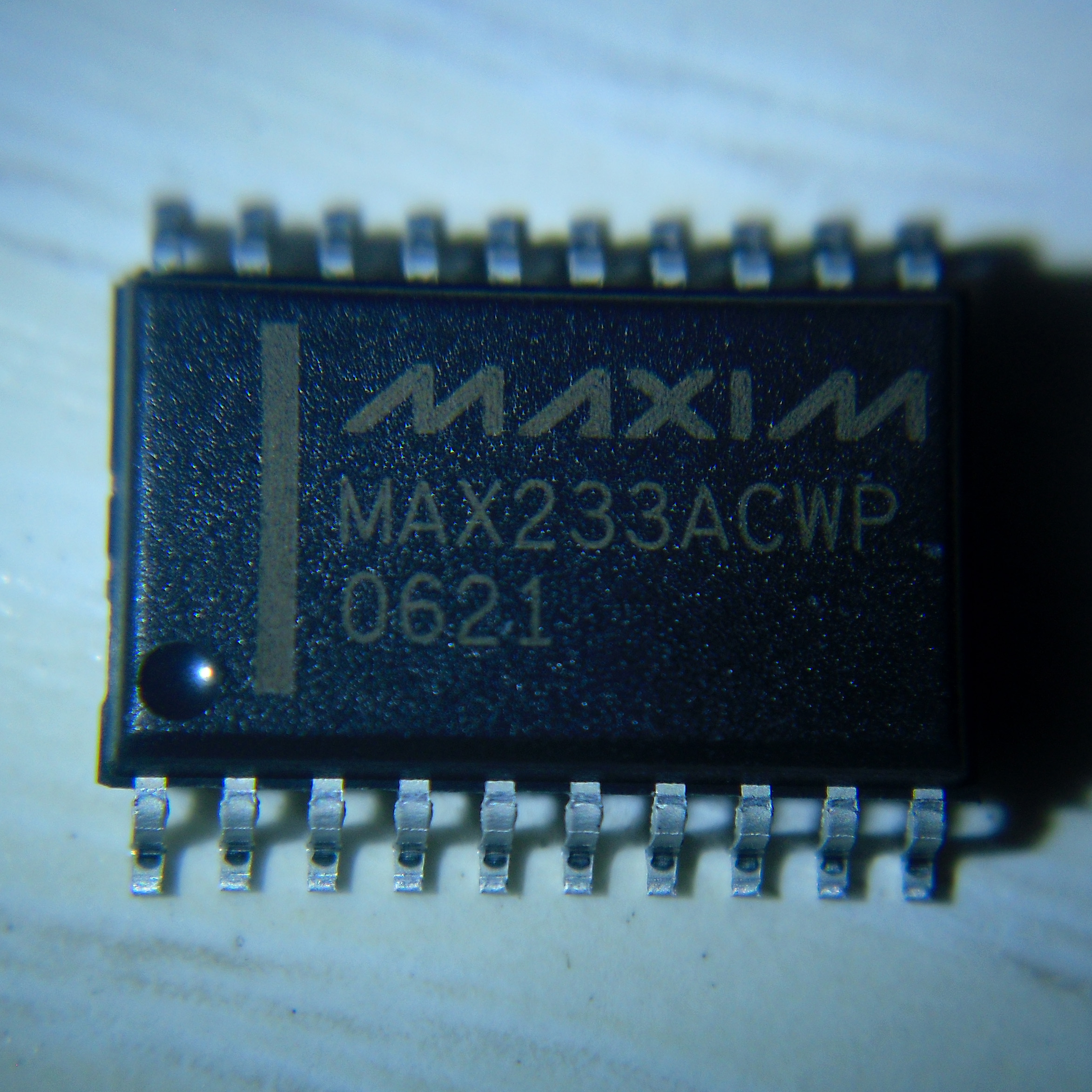 MAX233ACWP+G36|美信半导体|IC 2DVR/2RCVR RS232 5V 20-SOIC