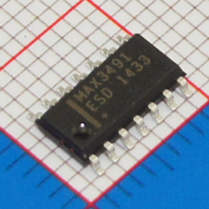 MAX3491ESD+T|Ű뵼|IC TXRX RS485/422 10MBPS 14SOIC