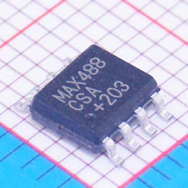 MAX488CSA+T|美信半导体|IC TXRX RS485/RS422 8-SOIC